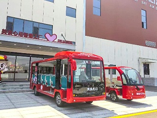 工厂接待电动观光车