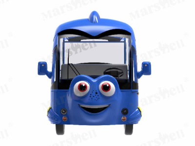 蓝藻鱼主题造型电动观光车