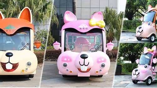 松鼠家族观光车团聚，点亮文旅出行新风景