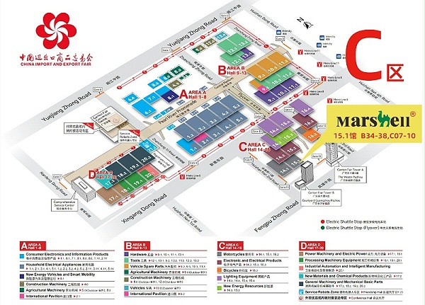 玛西尔广交会展会位置