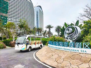 度假区接驳观光车