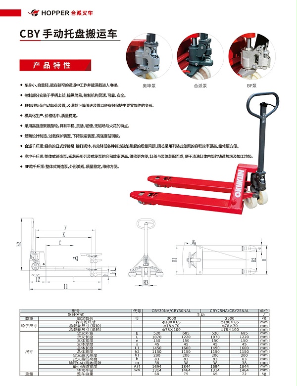 合派电动托盘搬运车
