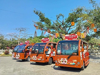 仿古造型观光车